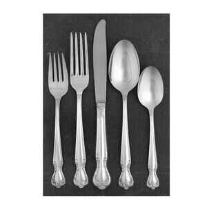 Daybreak Elegant Lady 1950s Rogers IS silverplate 5-pc place setting NOS unused